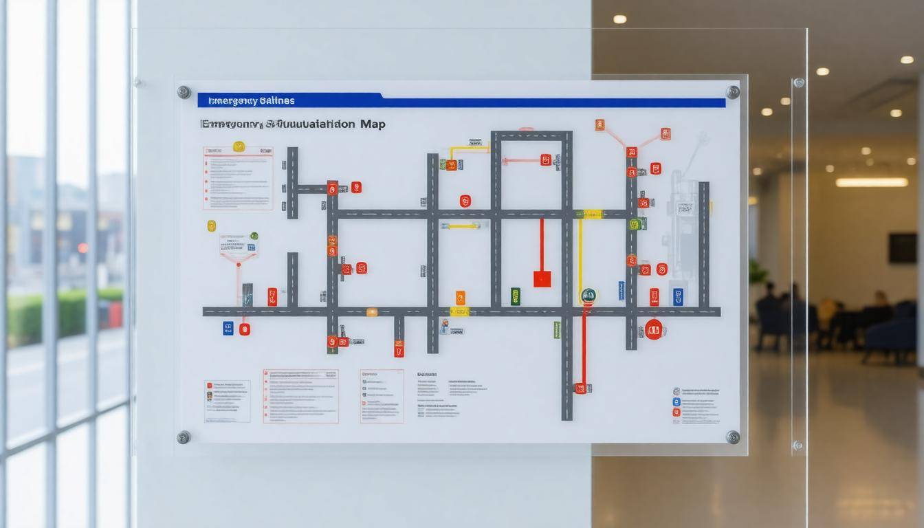 Accessible evacuation map