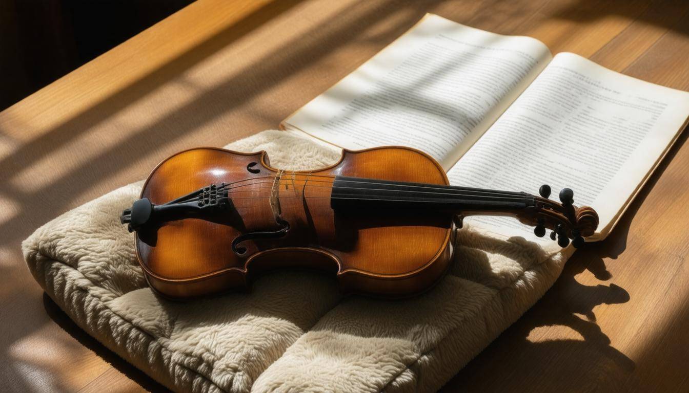 Antique violin with policy