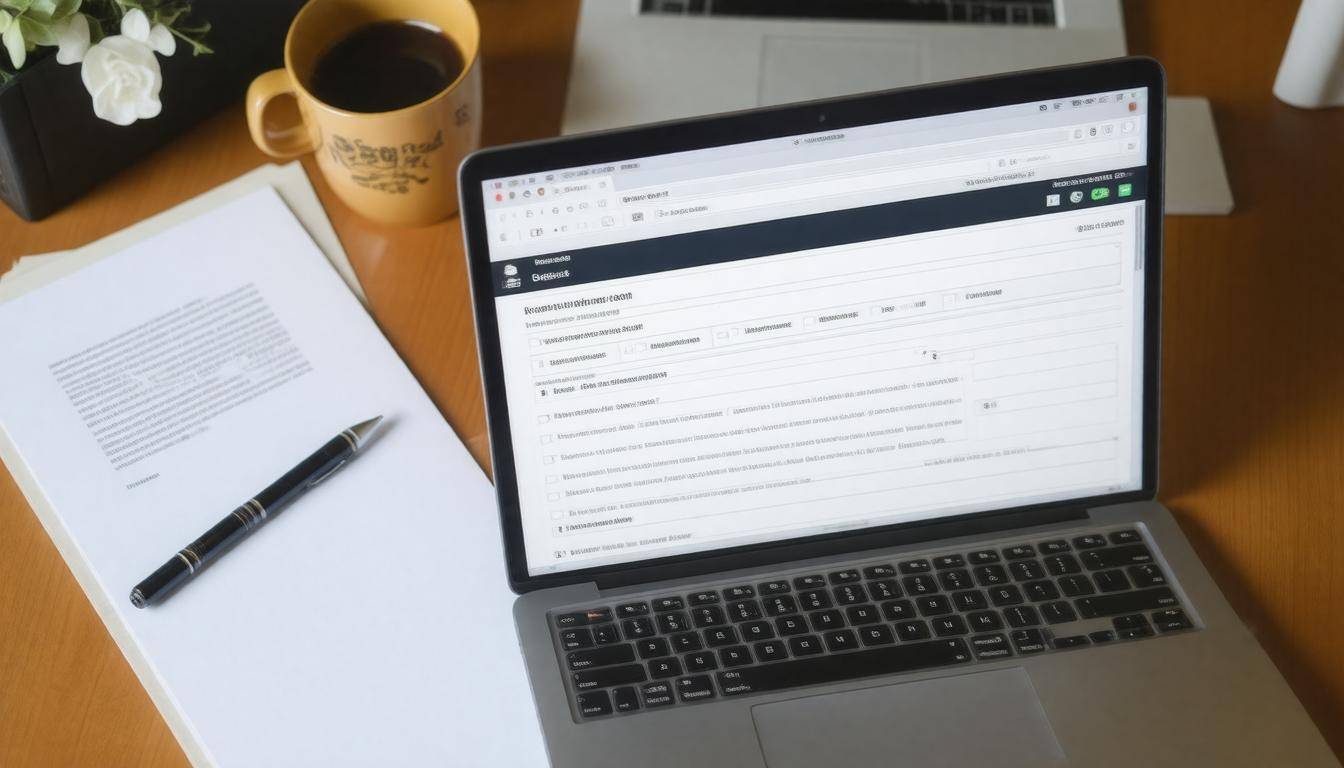 Application desk setup