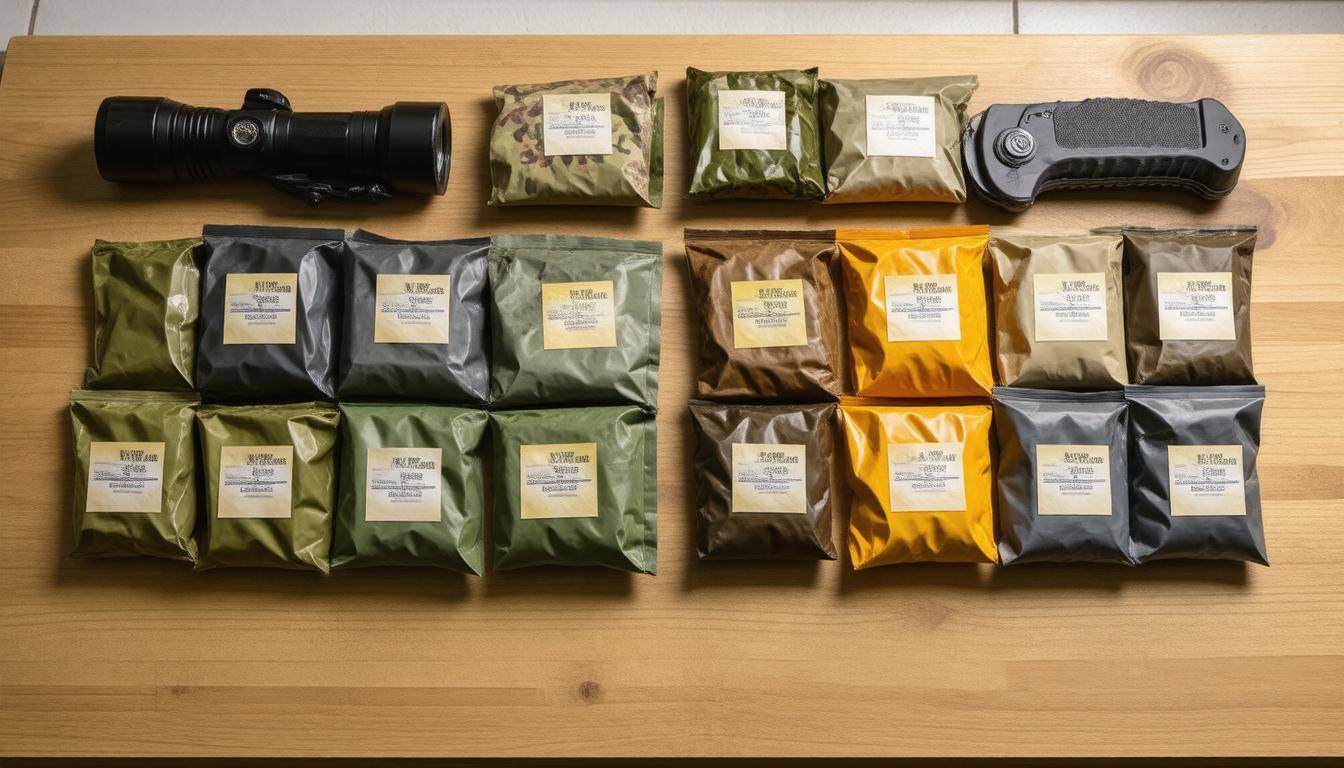 Assorted MRE packages