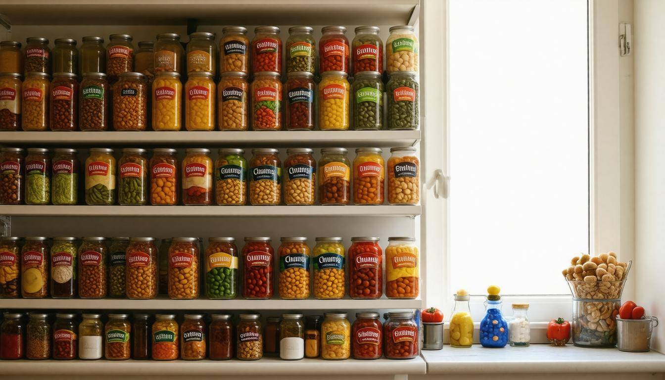 Assorted canned goods