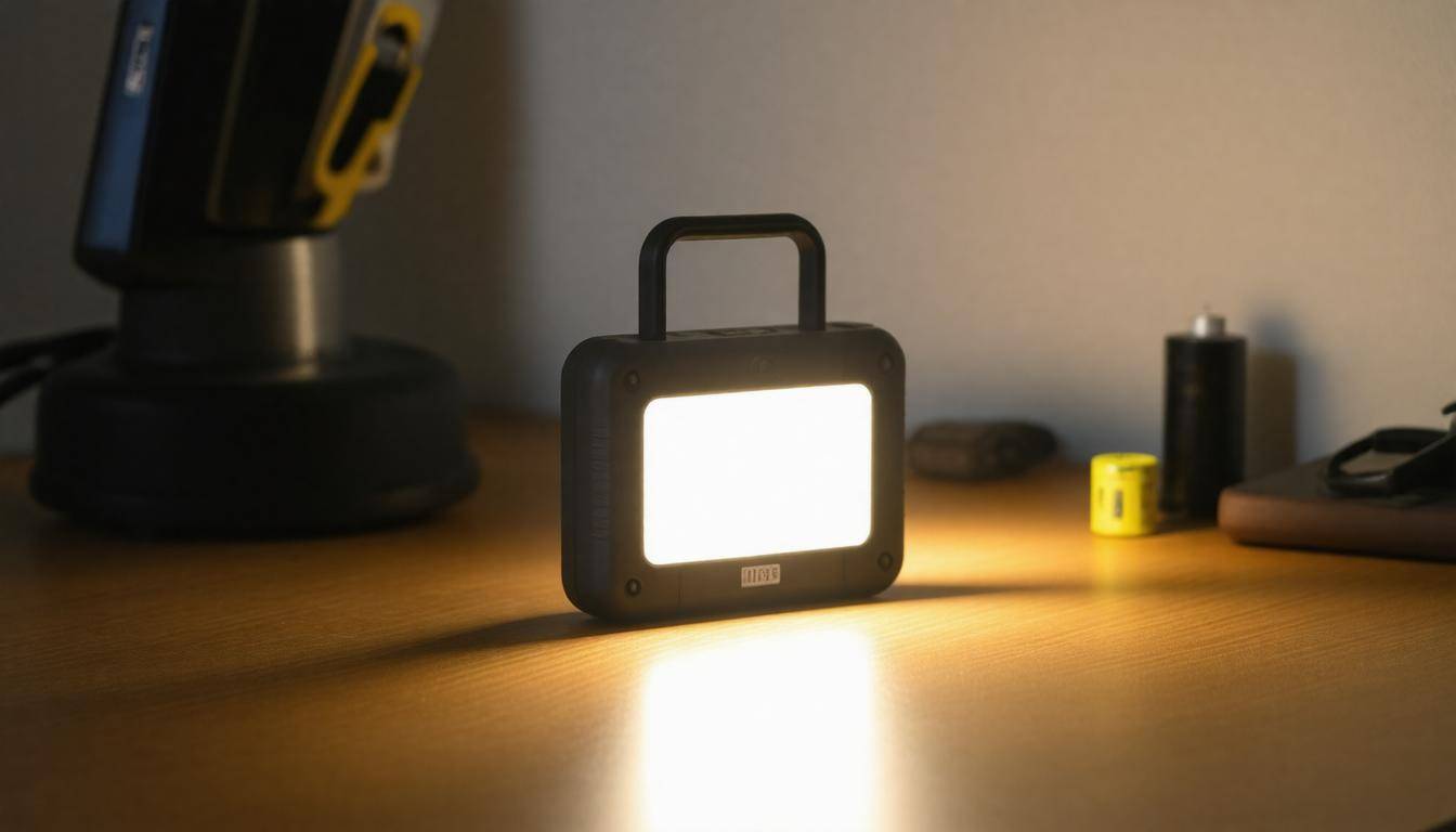 Battery-powered emergency light