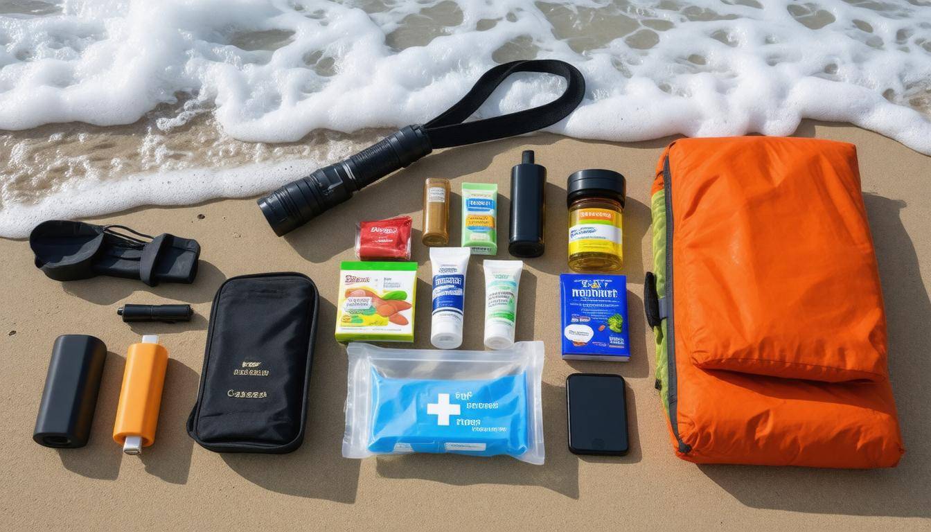 Beach storm preparedness kit