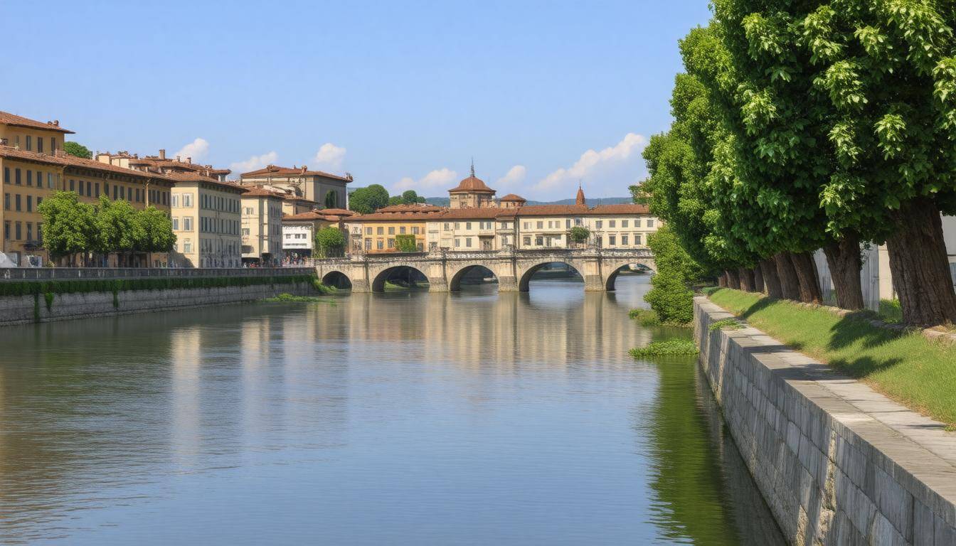 Calm Arno River view