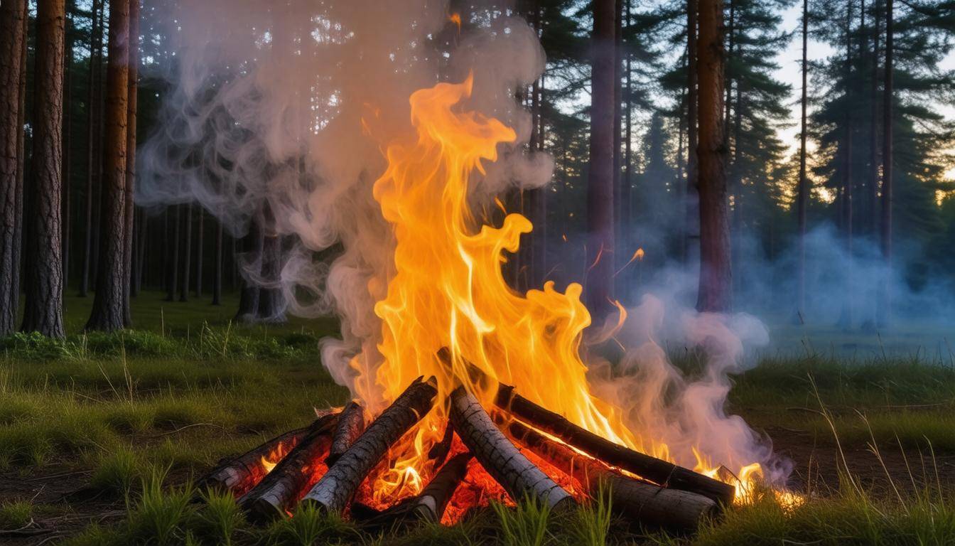 Campfire smoke signaling