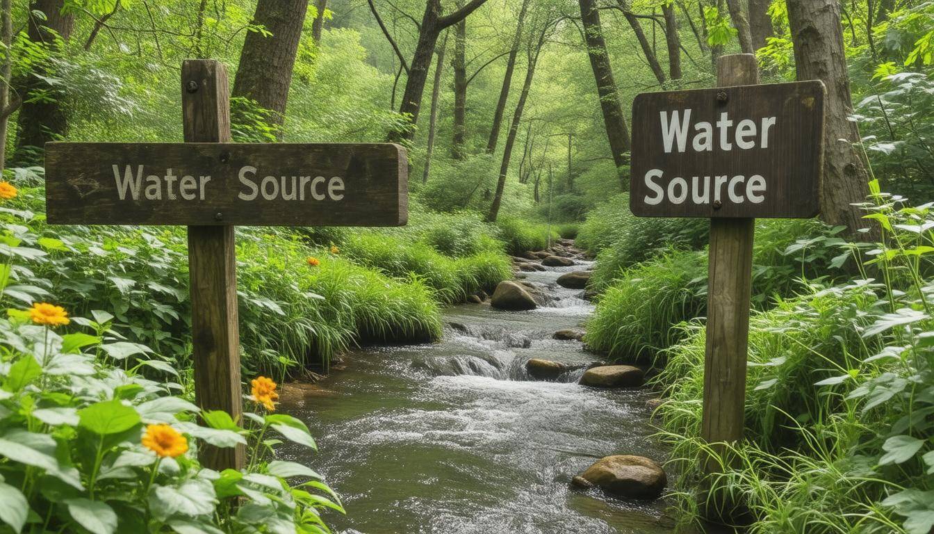 Clear forest water source