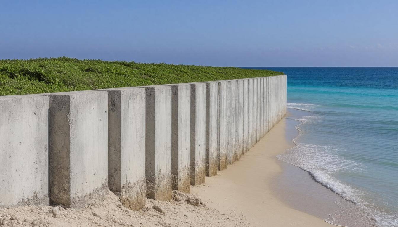 Coastal protection barrier