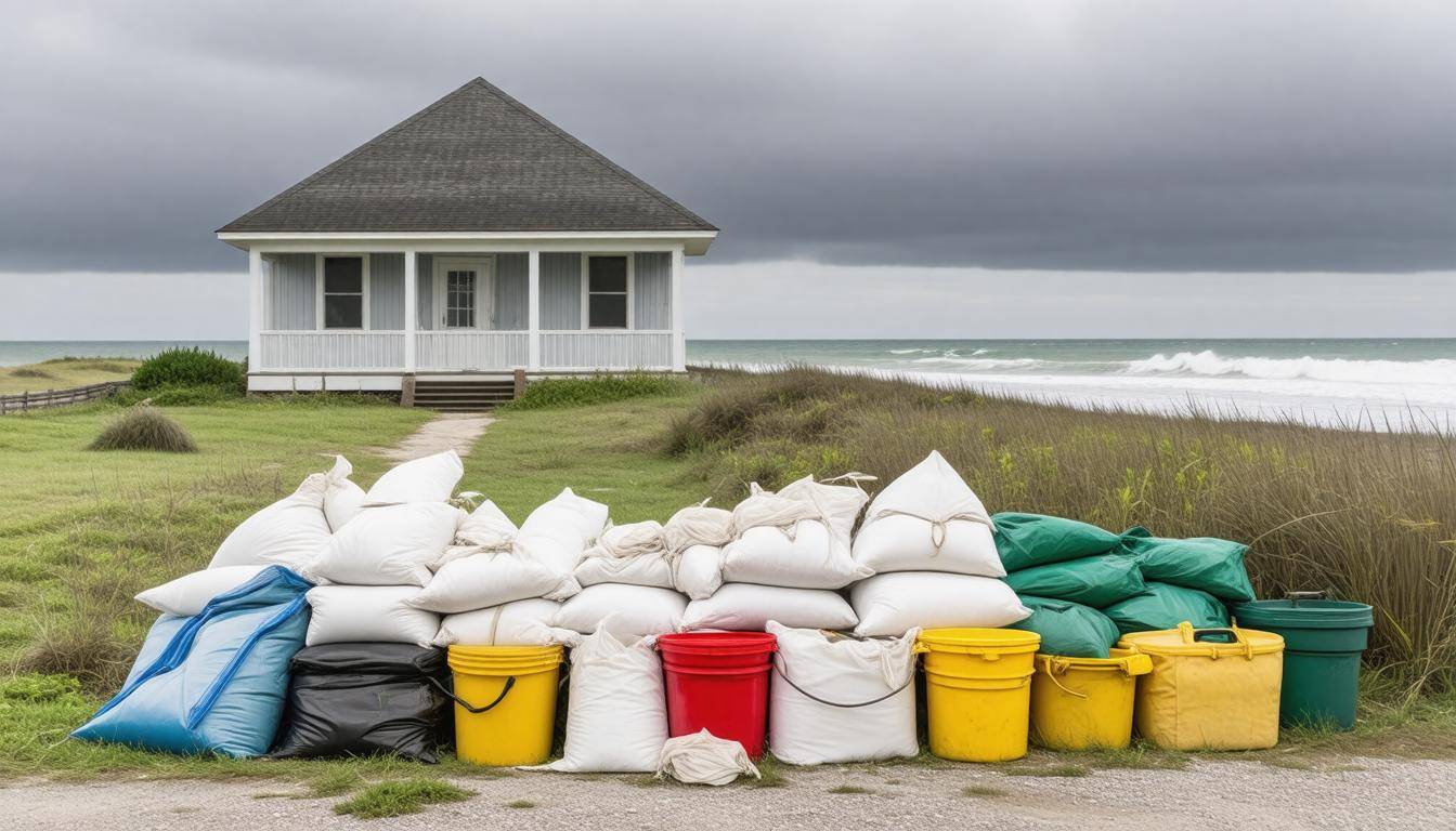 Coastal storm preparation supplies