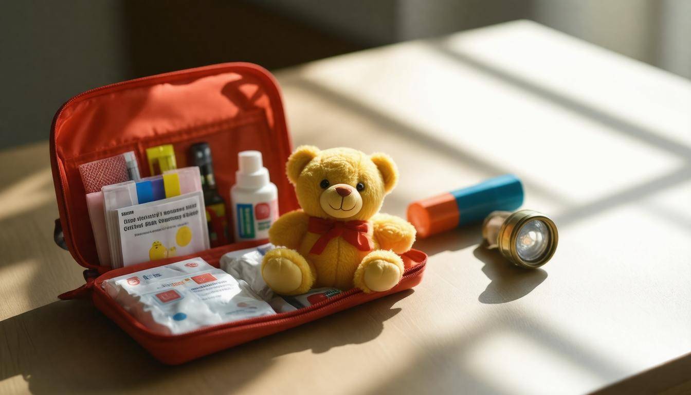 Colorful emergency kit