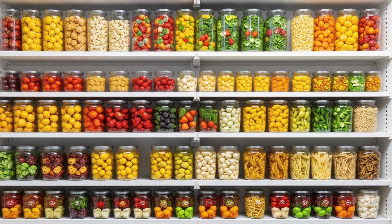 Colorful pantry food