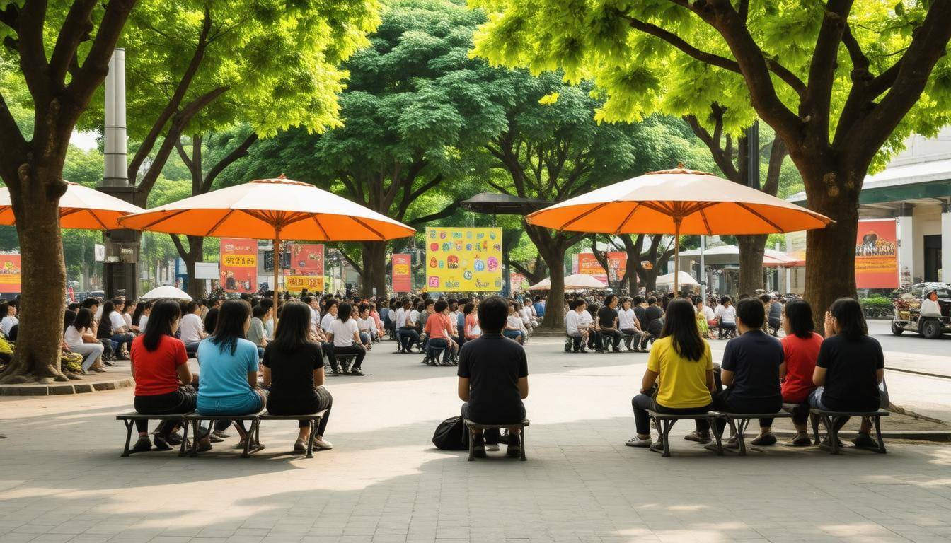 Community heat safety meeting