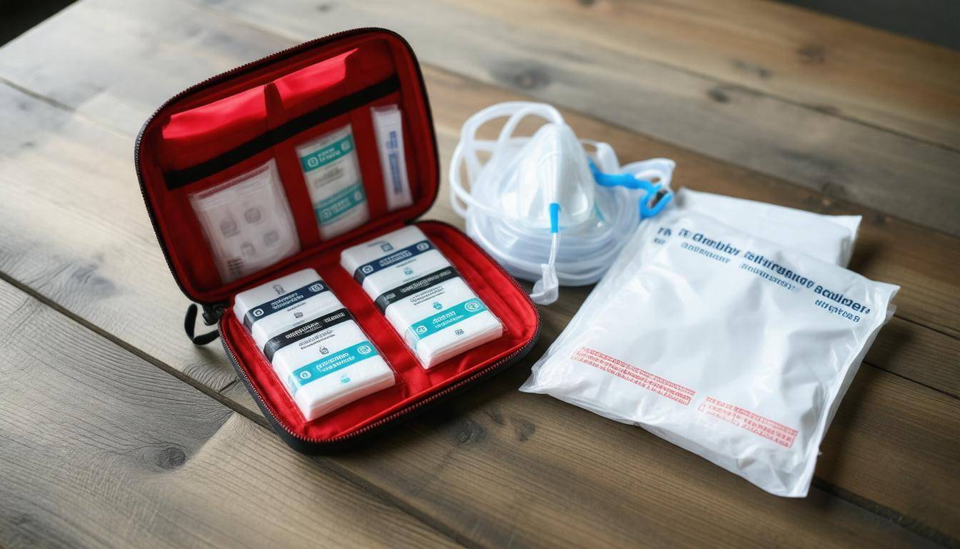 Compact emergency medical kit