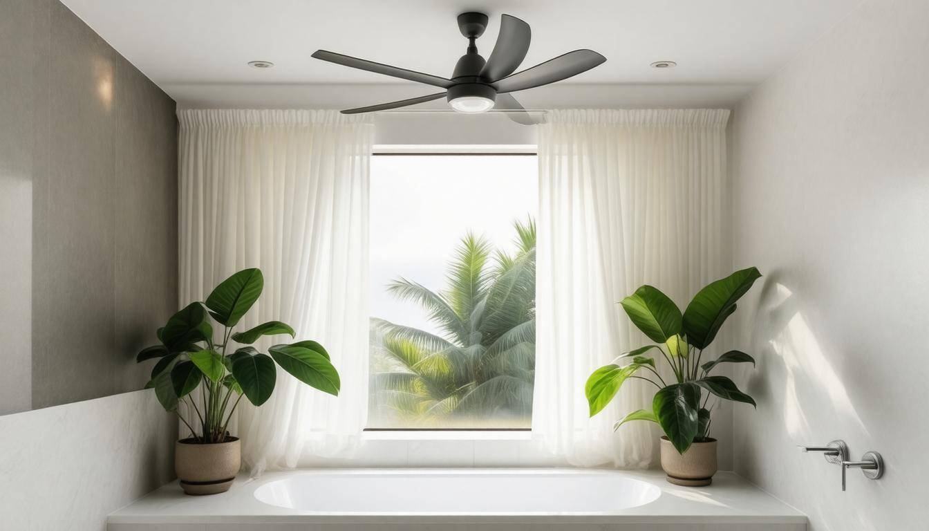 Cool, modern bathroom