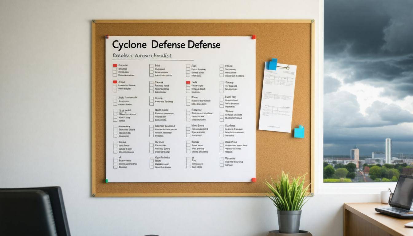 Cyclone preparedness checklist