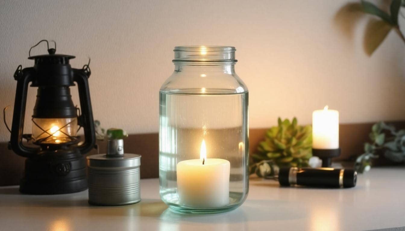 DIY candlelight source