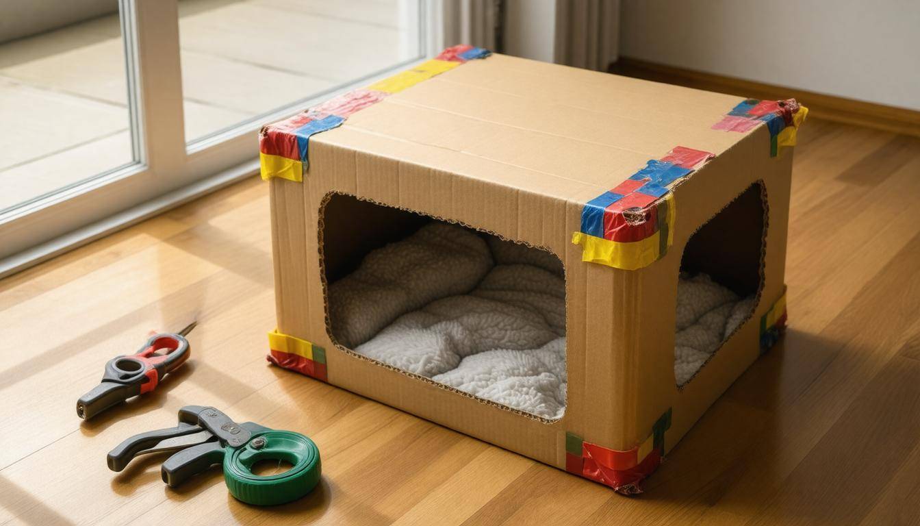 DIY pet carrier display