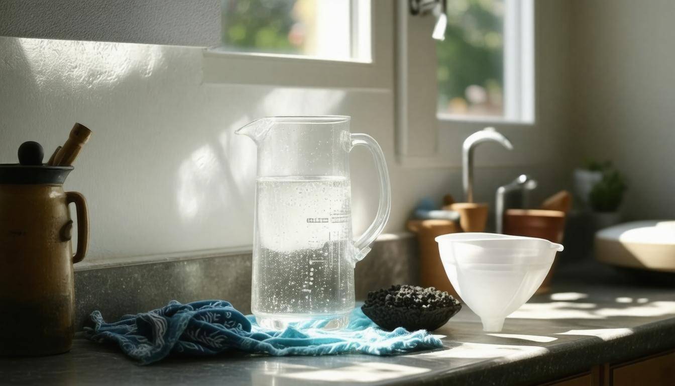 DIY water filtration setup