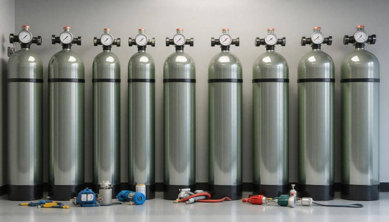 Different oxygen tanks