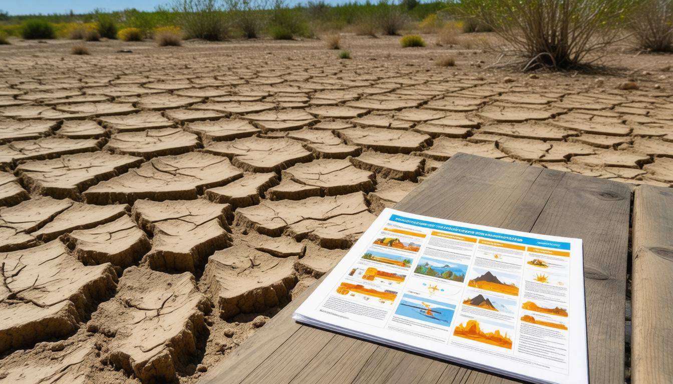 Drought landscape Cyprus