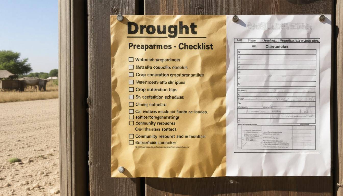 Drought preparedness checklist
