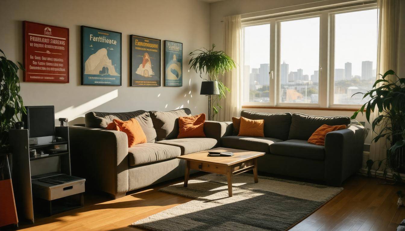 Earthquake-ready living room