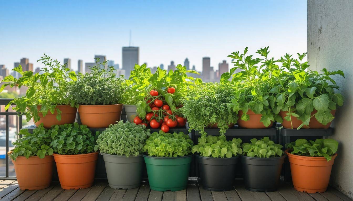 Edible container garden