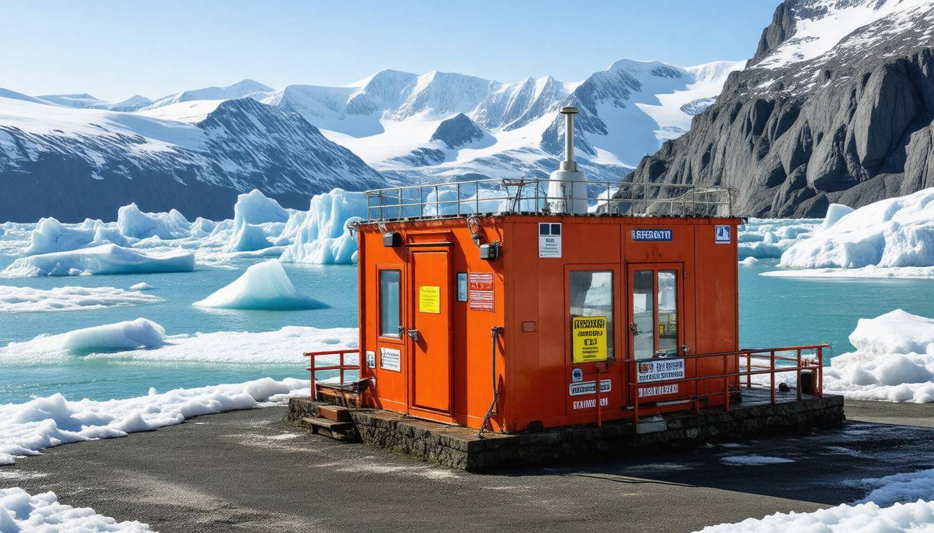 Emergency equipment on ice