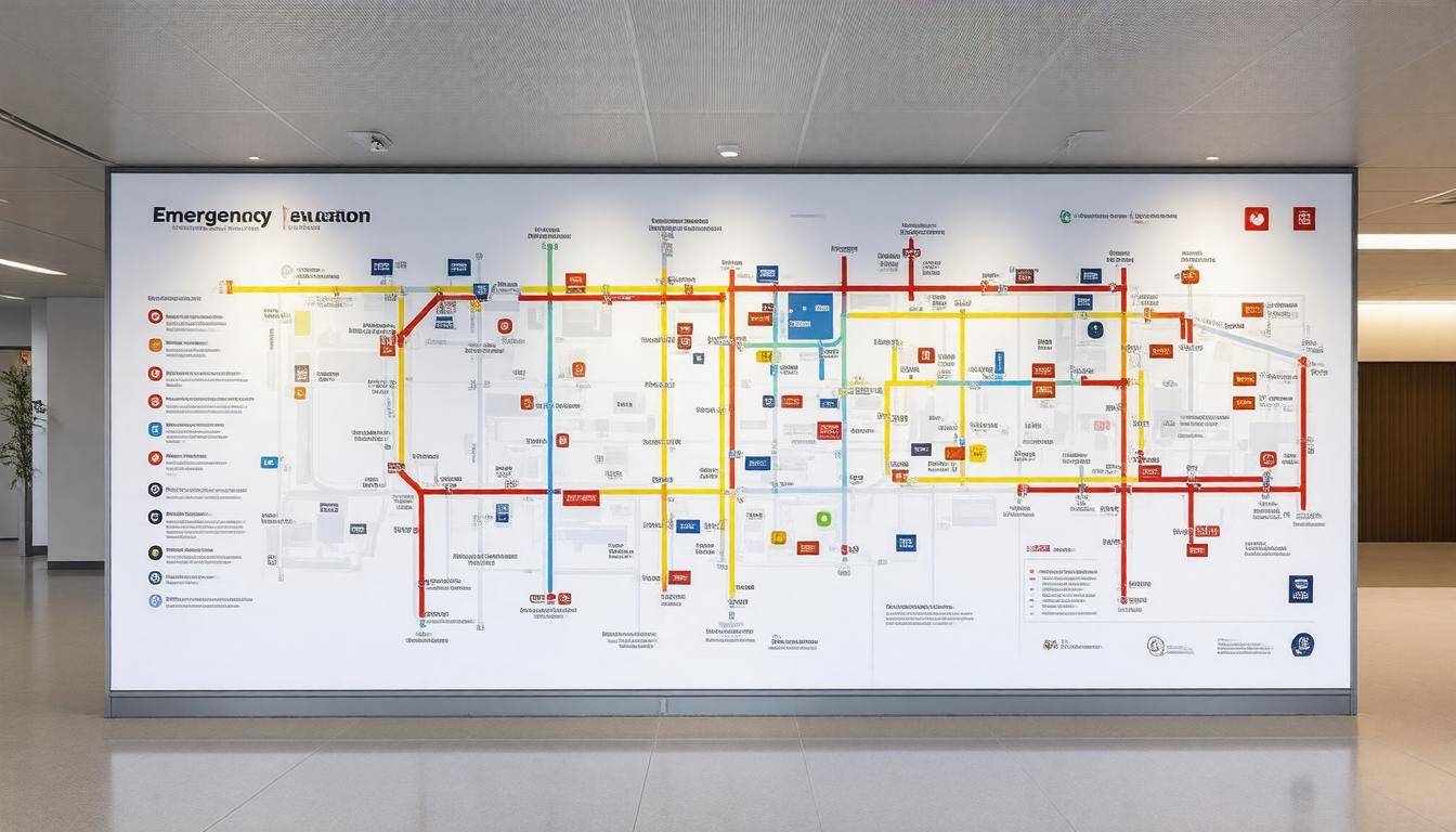Emergency evacuation map