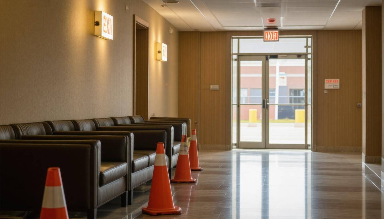 Emergency exit in hotel