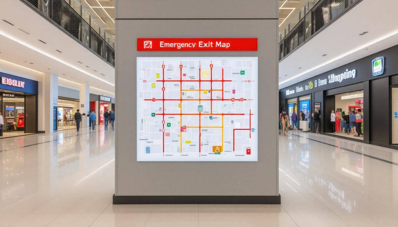 Emergency exit map