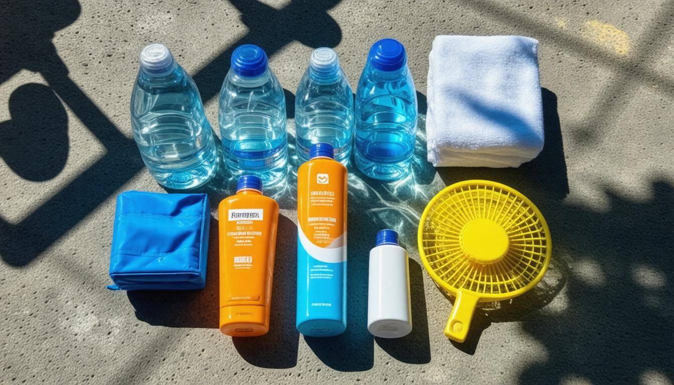 Emergency heat relief kit
