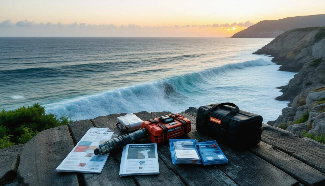 Emergency kit by coast