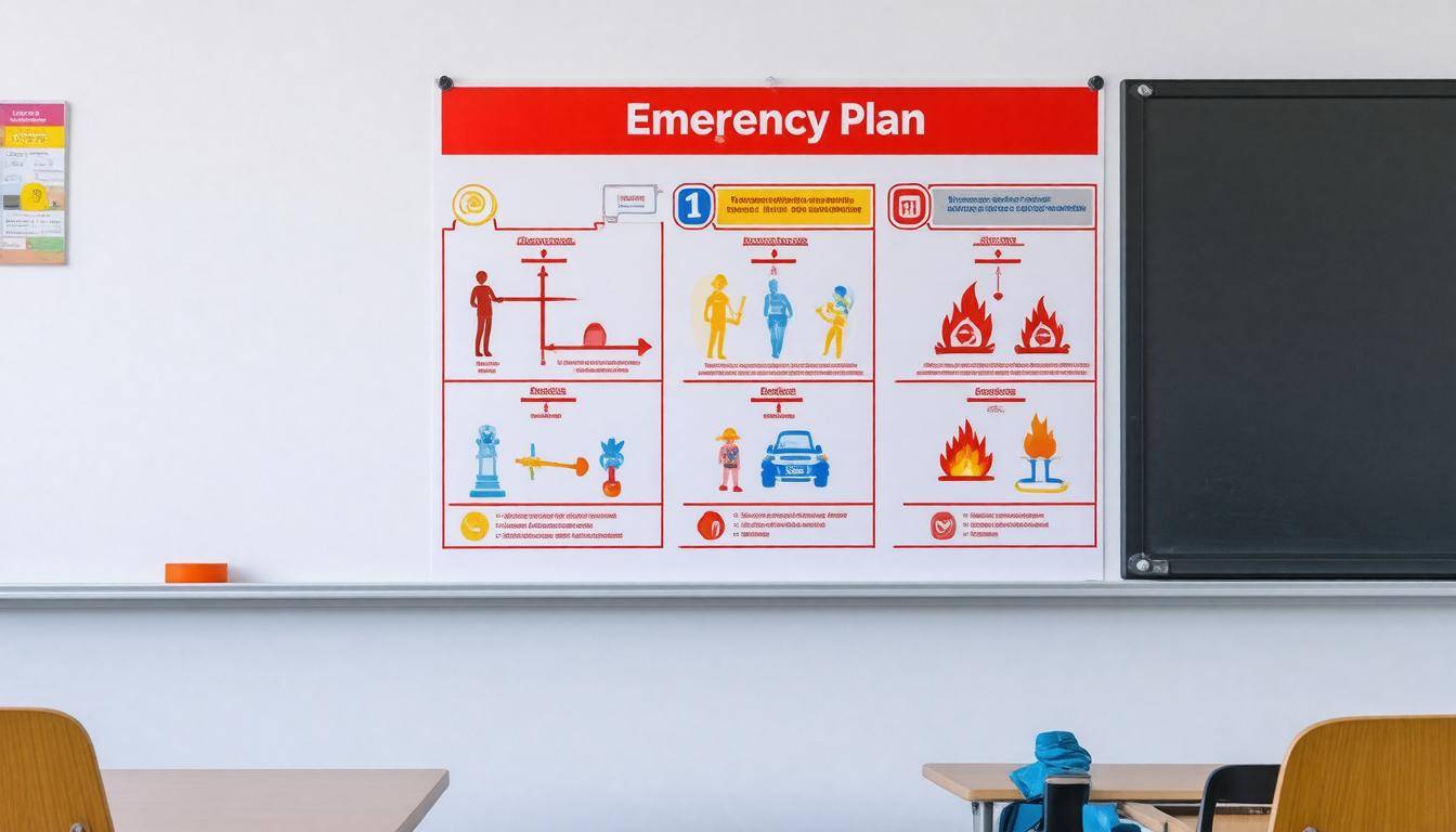 Emergency plan poster