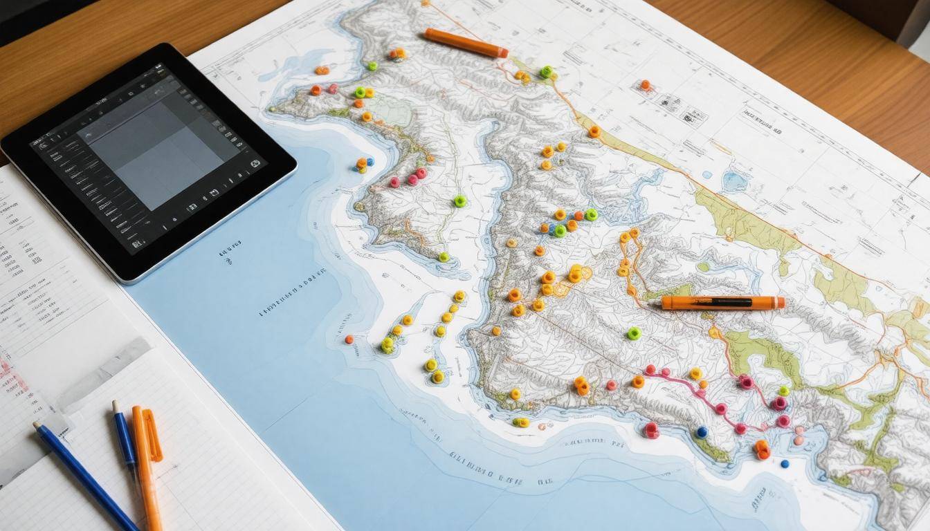 Emergency planning map