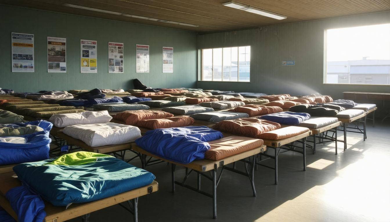 Emergency shelter setup