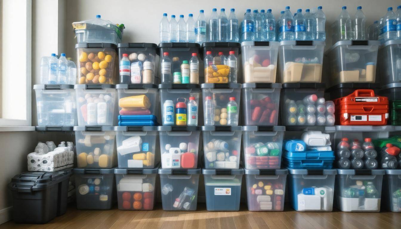 Emergency storage containers