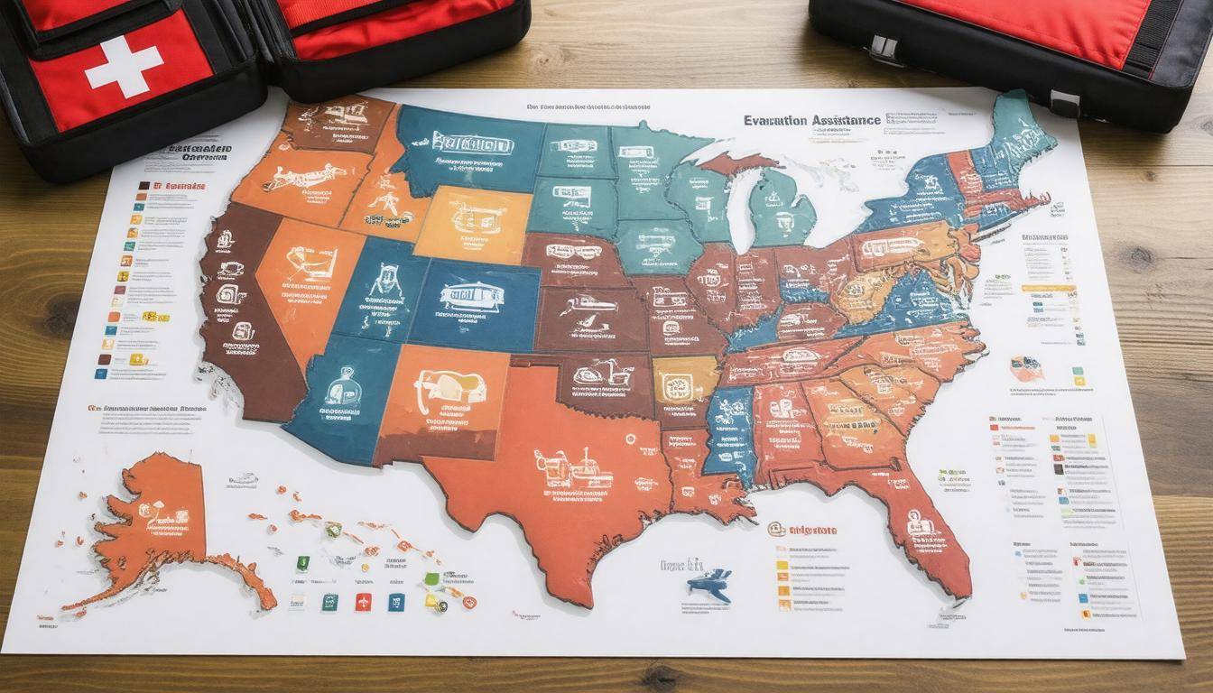 Evacuation assistance map