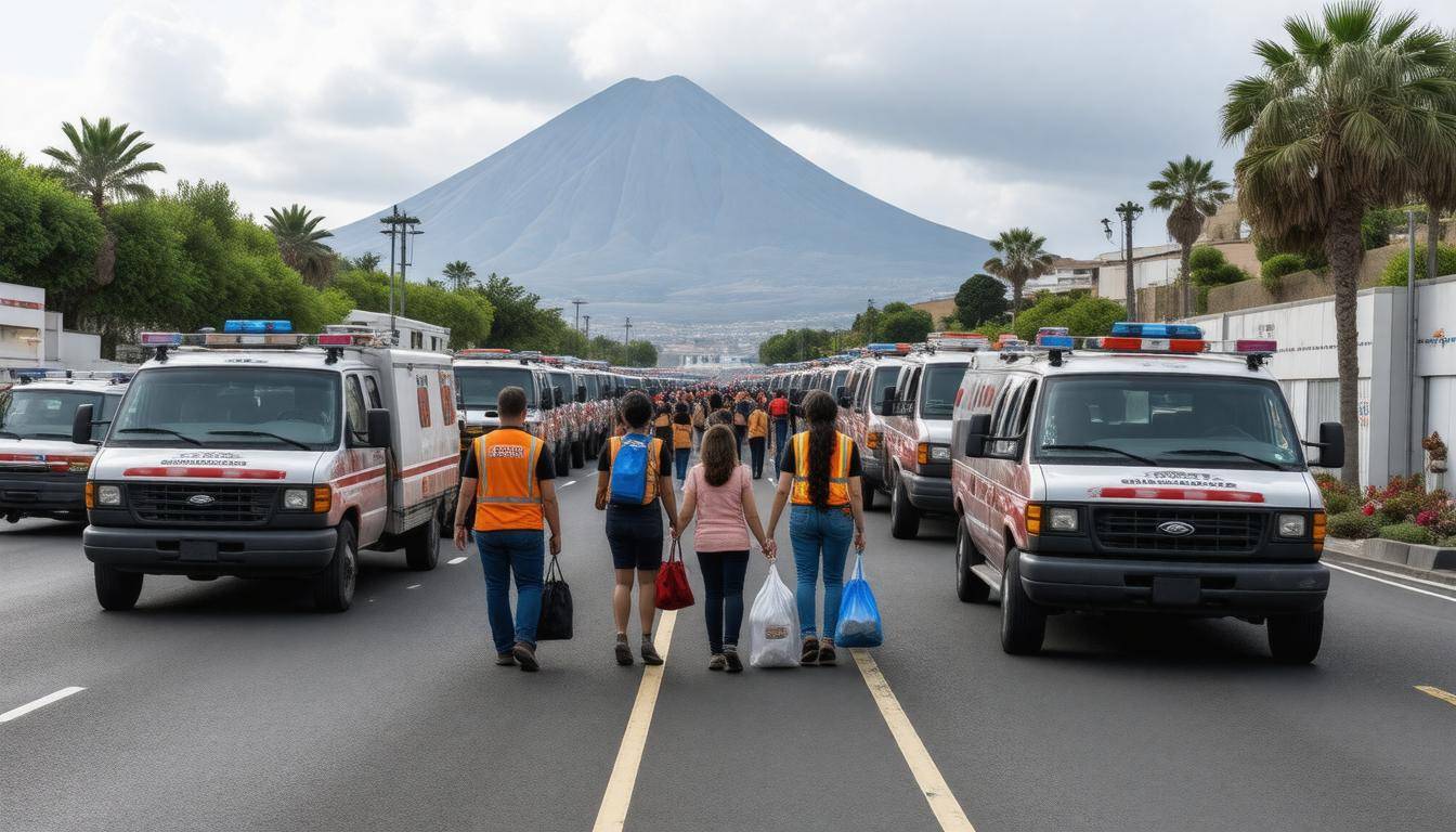 Evacuation center setup