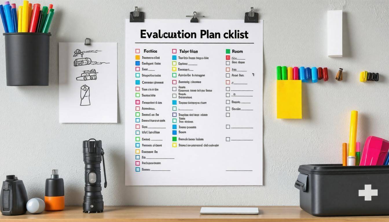 Evacuation checklist on board