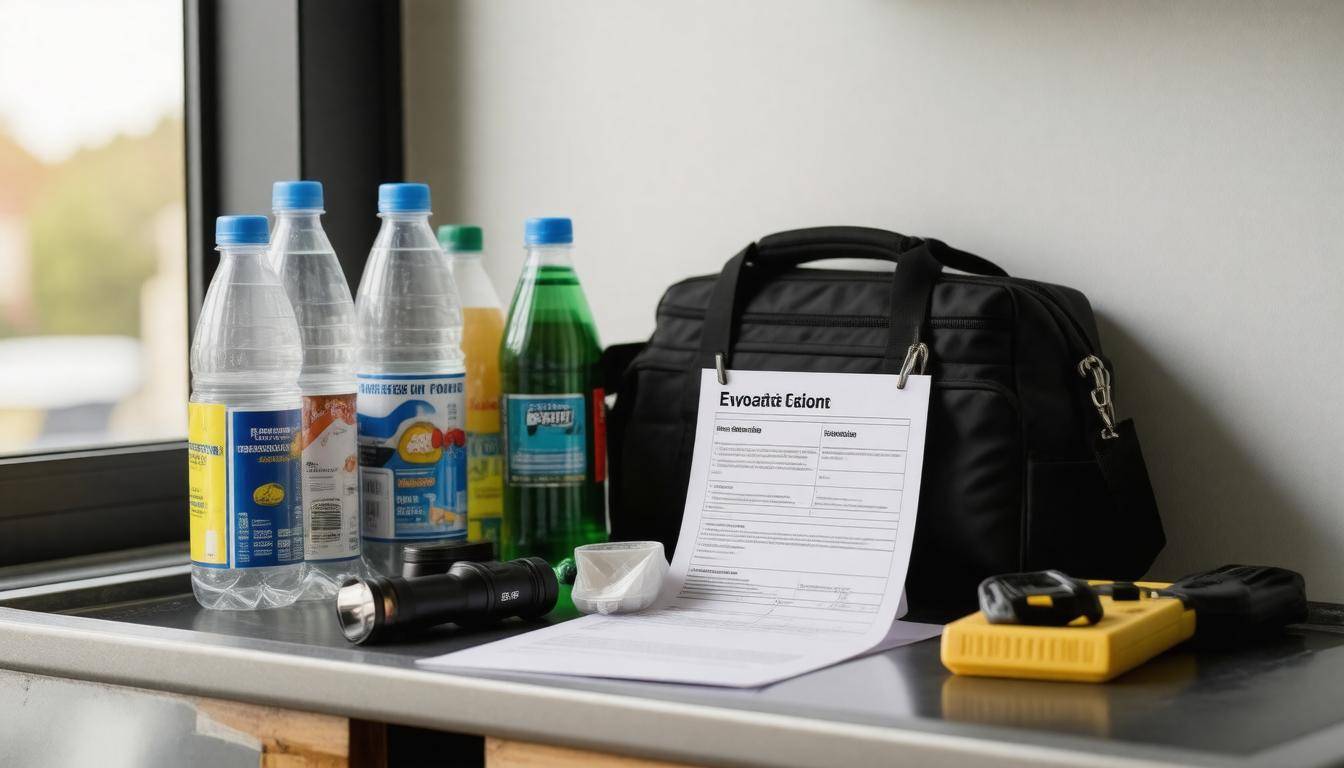 Evacuation kit setup