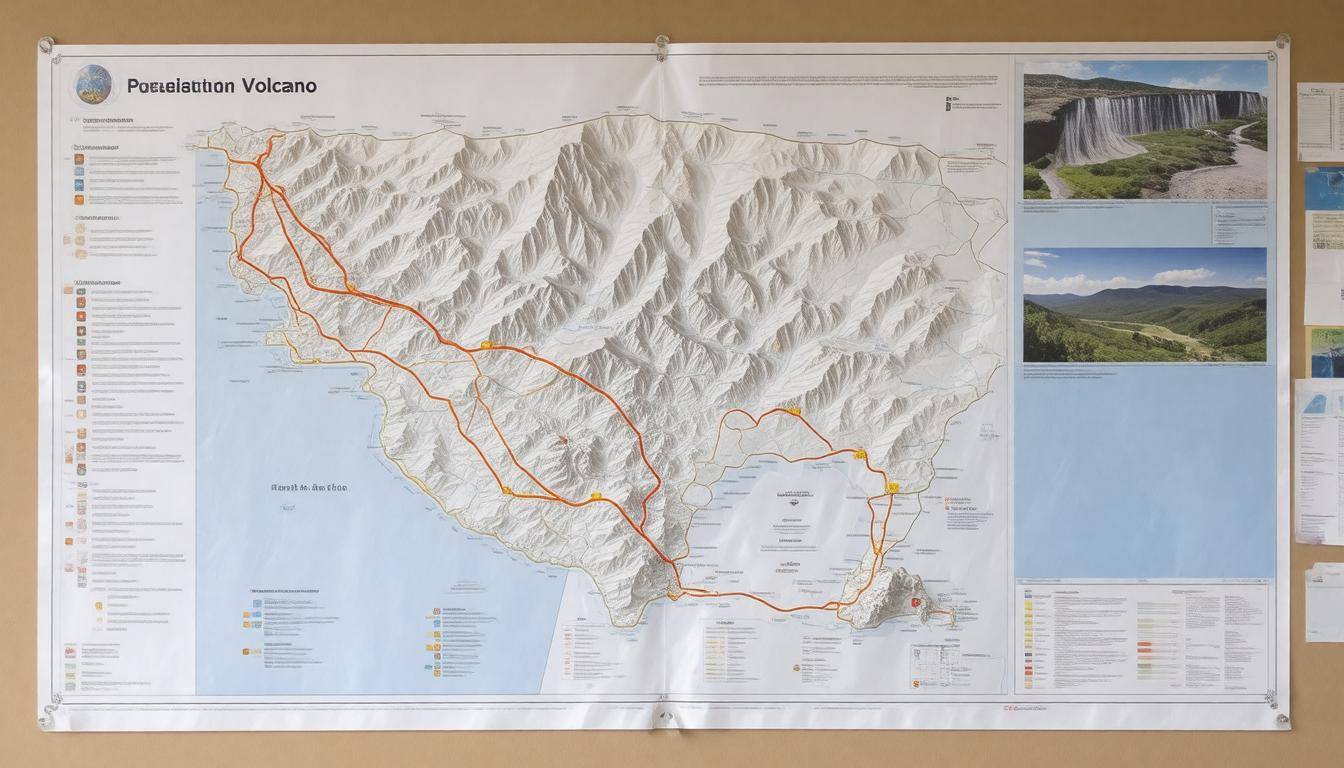 Evacuation map displayed