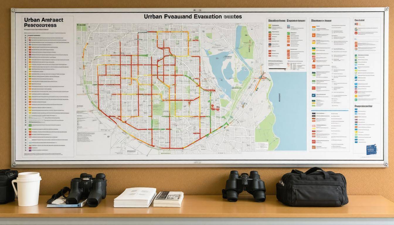 Evacuation map overview