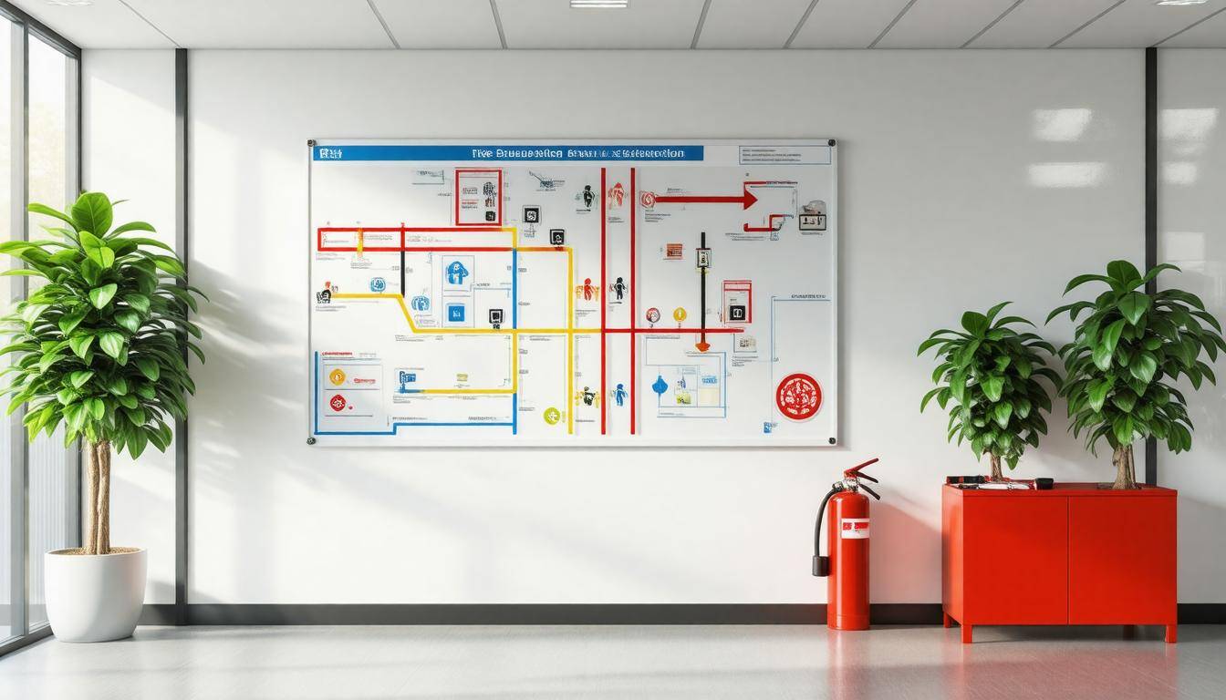 Evacuation plan display