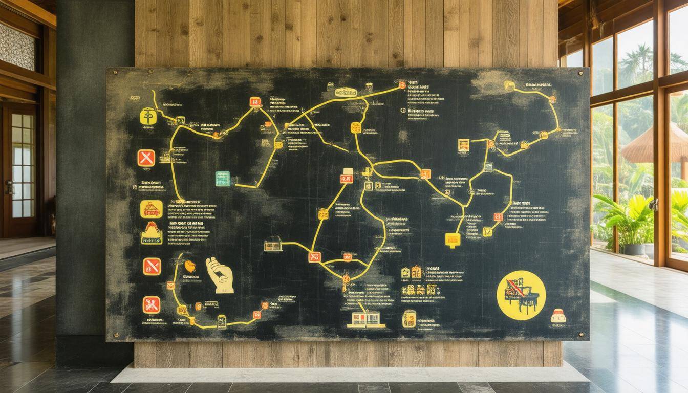 Evacuation route map