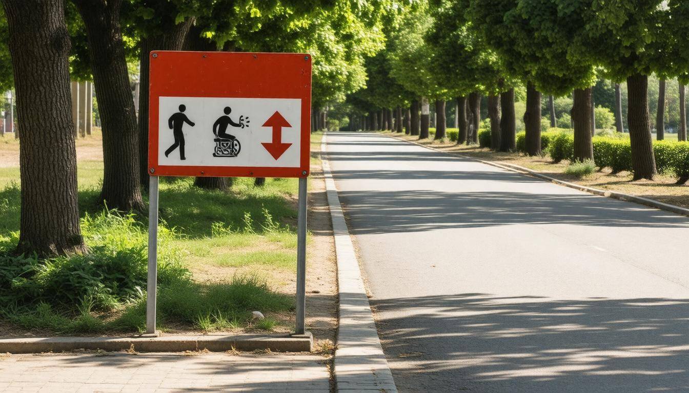 Evacuation route sign