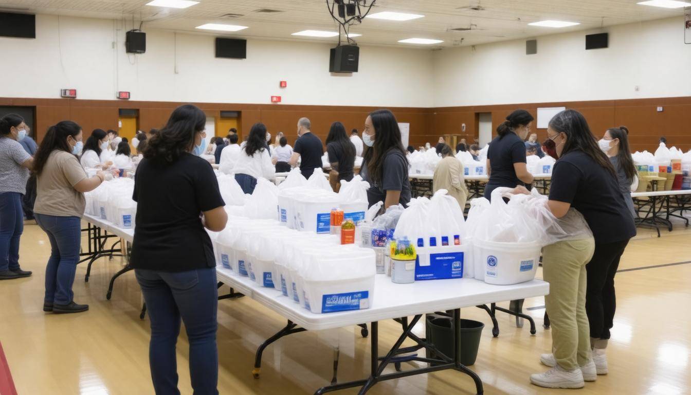 Evacuation support center