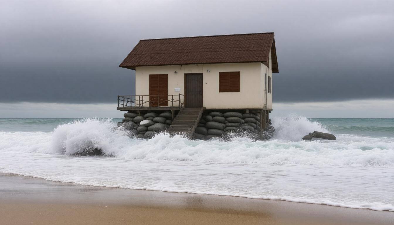 Fortified beach house