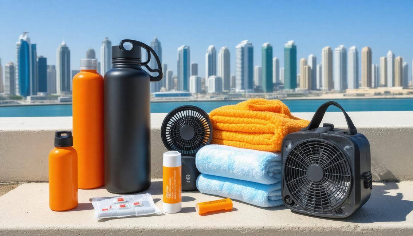 Heat survival kit display