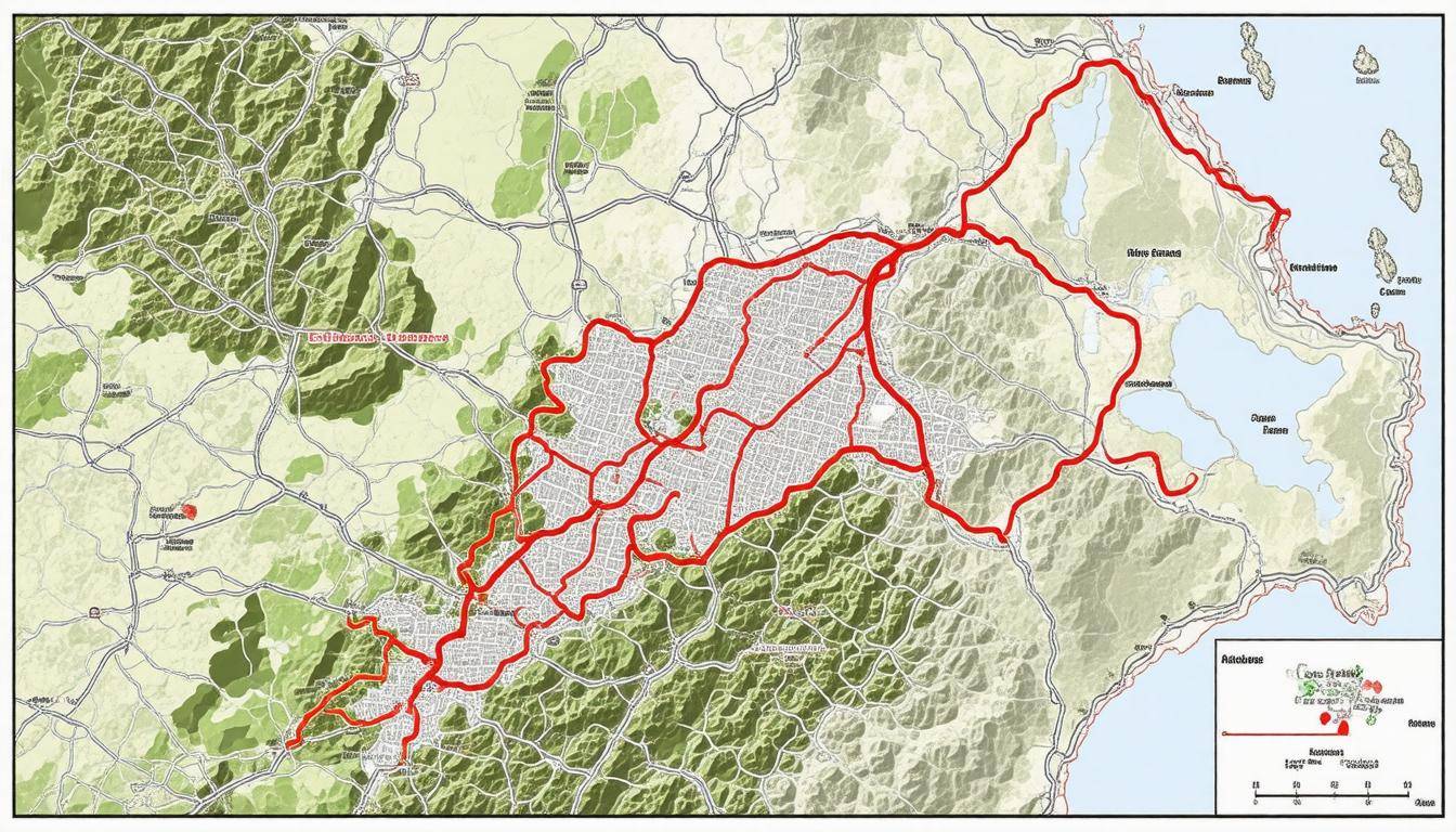 High-risk bushfire map