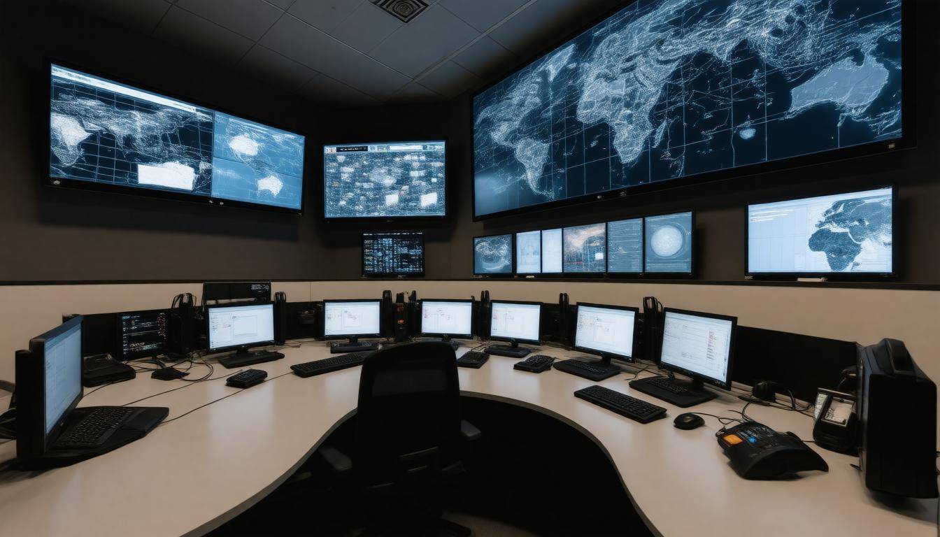 High-tech control room